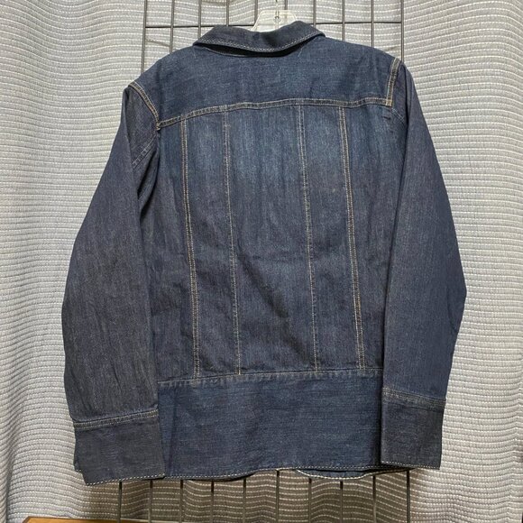 Womens CJ Banks Comfort Stretch Button Up Denim Jacket Size 2x - Picture 4 of 6
